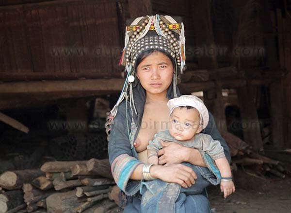 Laos, Akha Tribal Kabile yerli insanları